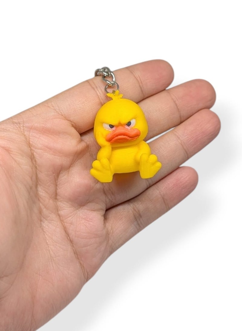 Funny Duck Animal Keychain – A Playful Mini Key chain That Brightens Your Daily Look, Keychain Ring & Backpack Accessory, Fun Gift for Men and Women, Collectible Mini Figure Medal - Image 4